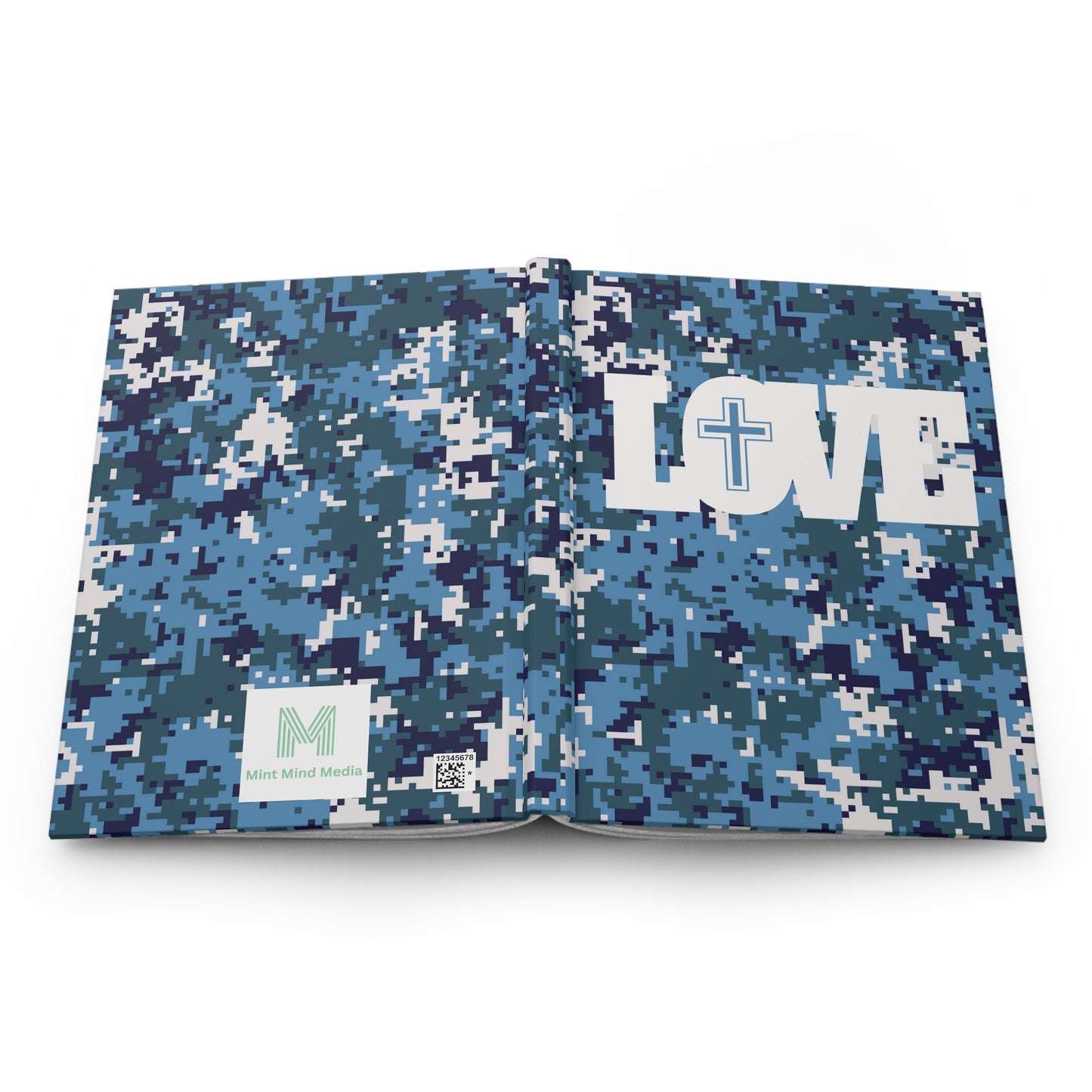 Love Christ Hardcover Journal Matte Blue
