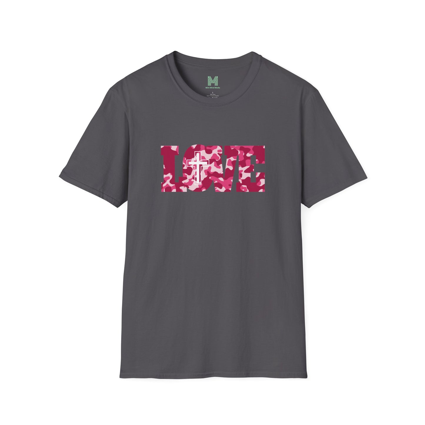 Love Christ Camouflage - Red T Shirt