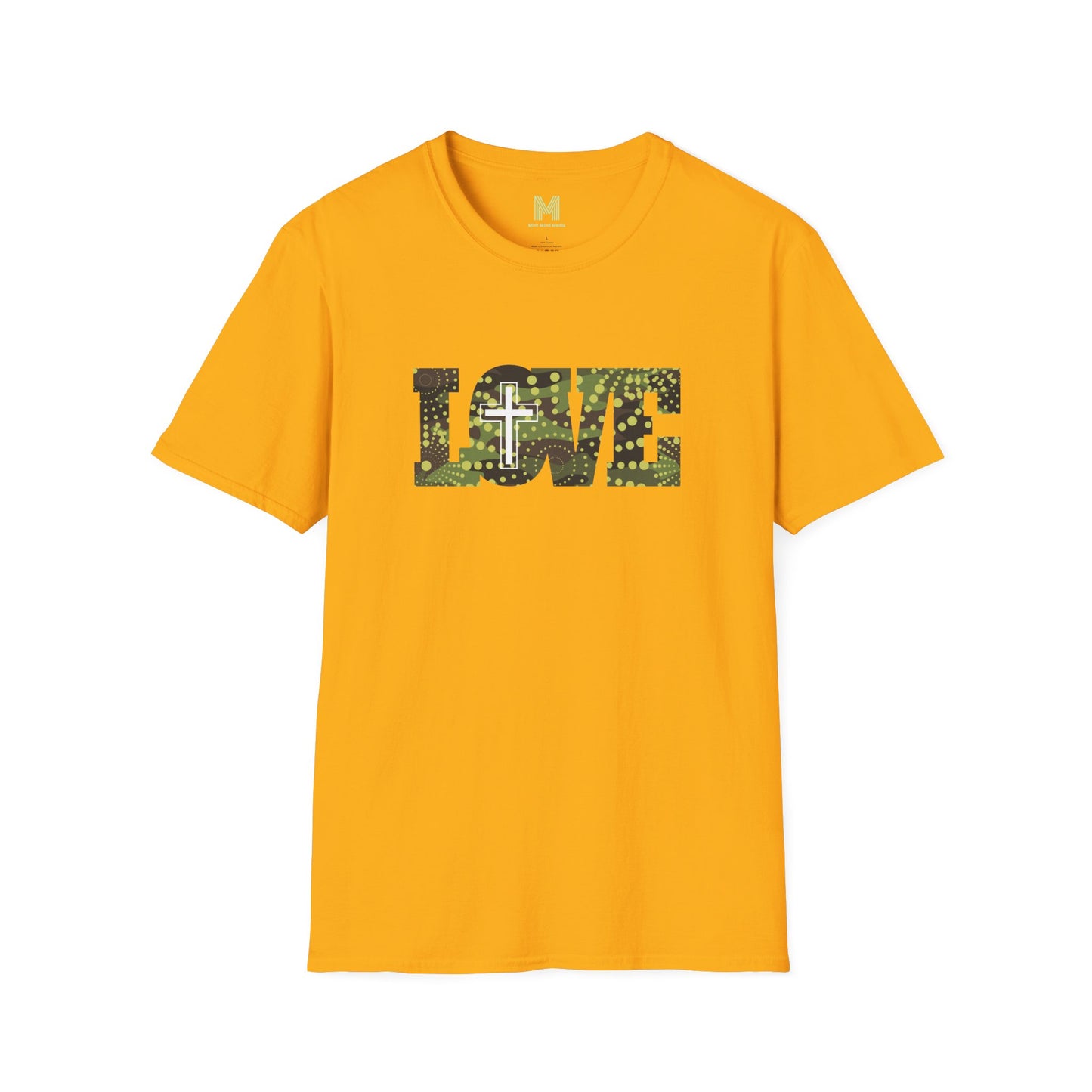 Love Christ Camouflage - Green T Shirt