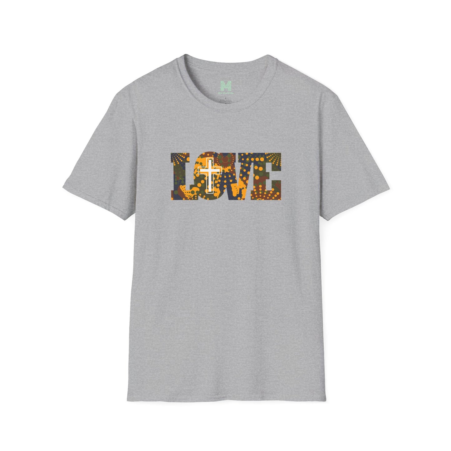 Love Christ Camouflage - Yellow T Shirt