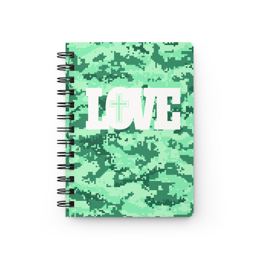 Love Christ Spiral Bound Journal Glossy Mint