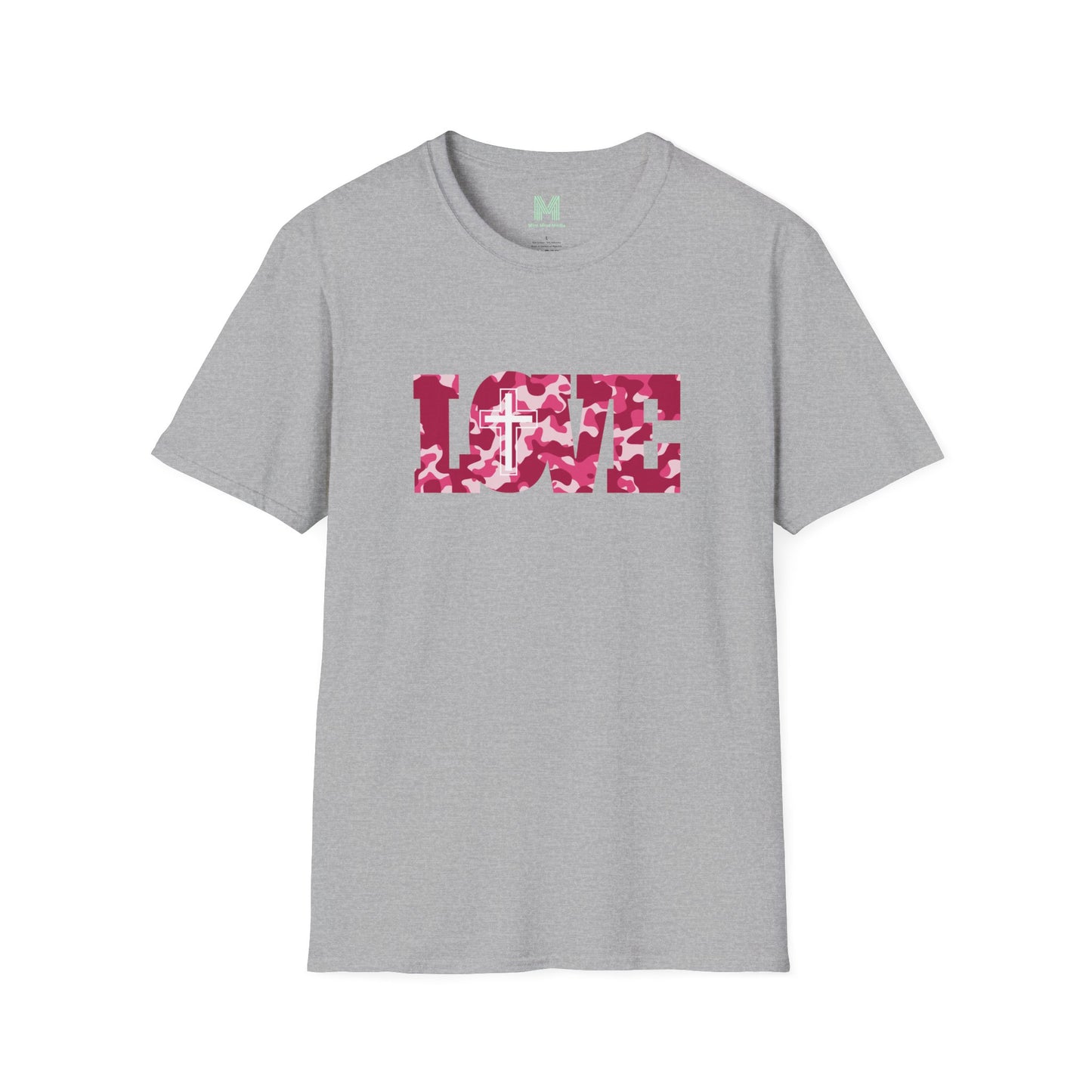 Love Christ Camouflage - Red T Shirt