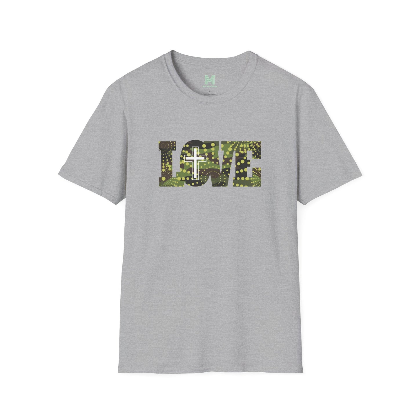 Love Christ Camouflage - Green T Shirt