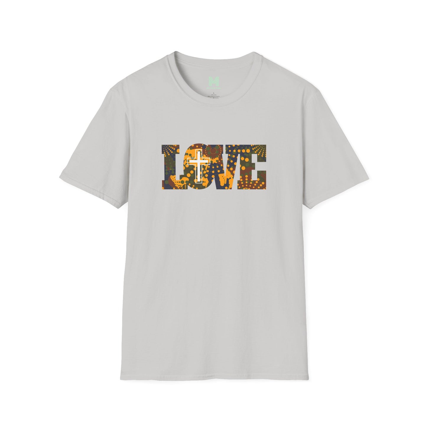 Love Christ Camouflage - Yellow T Shirt