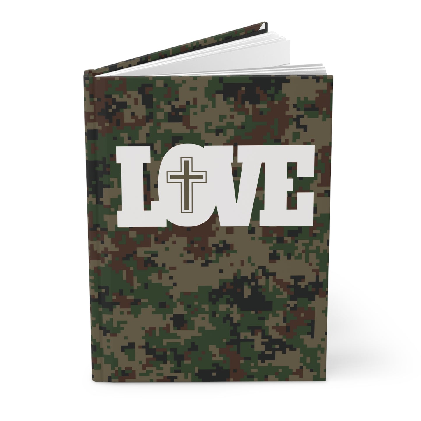 Love Christ Hardcover Journal Matte Green