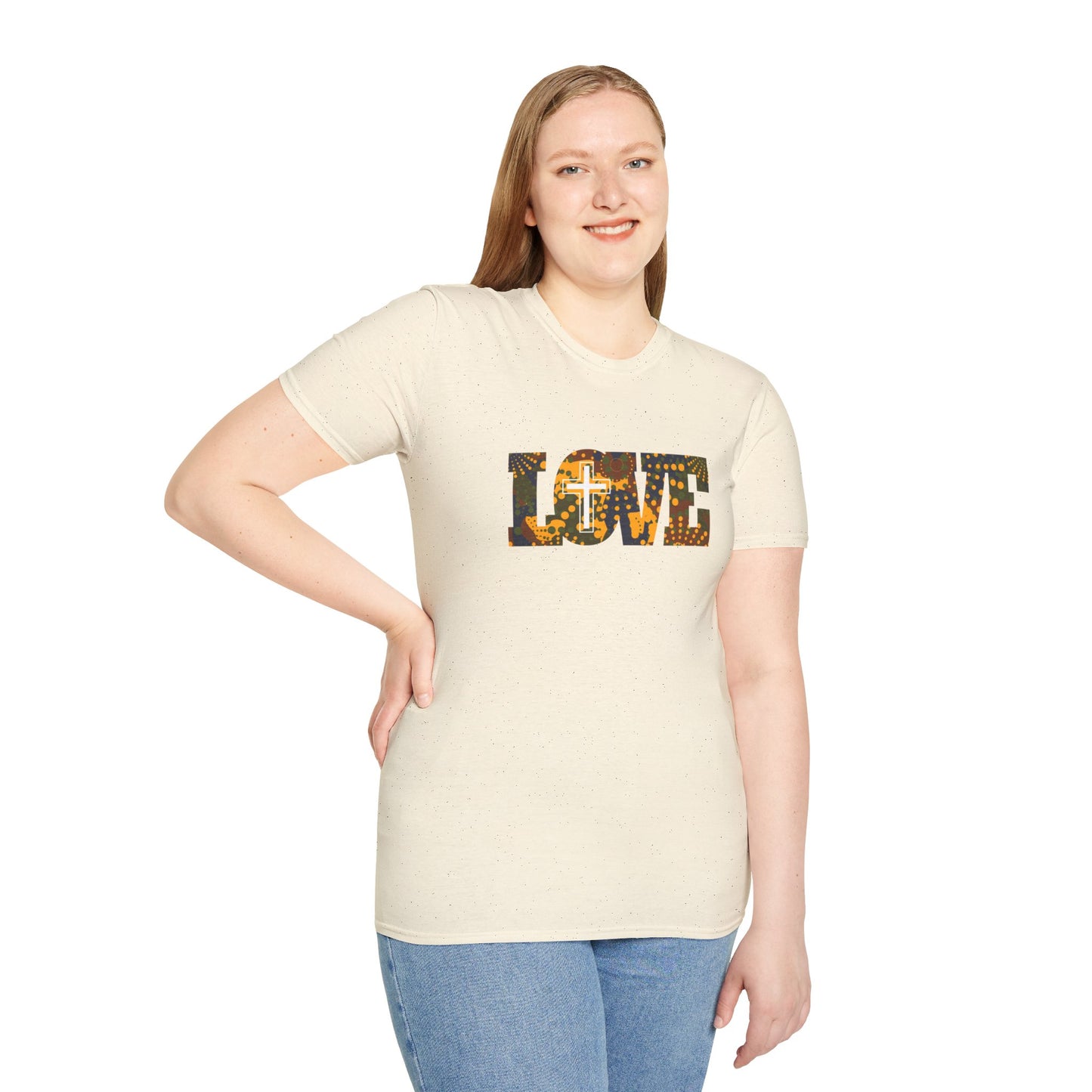 Love Christ Camouflage - Yellow T Shirt