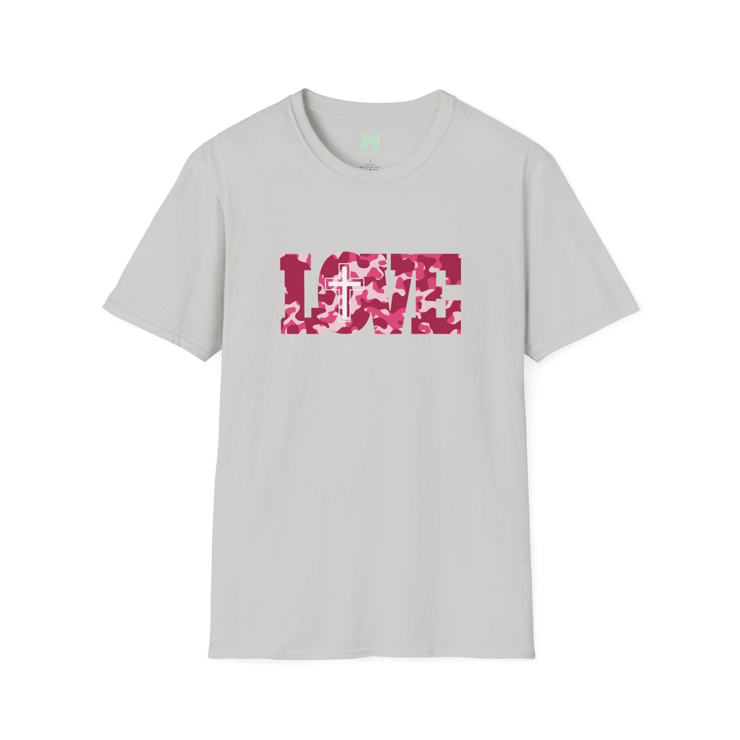 Love Christ Camouflage - Red T Shirt