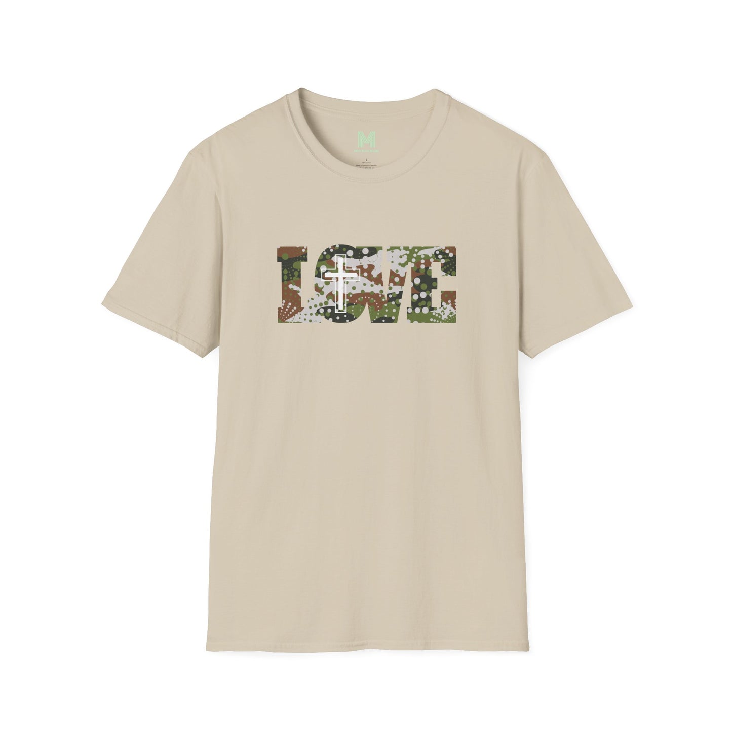 Love Christ Camouflage - Brown T Shirt