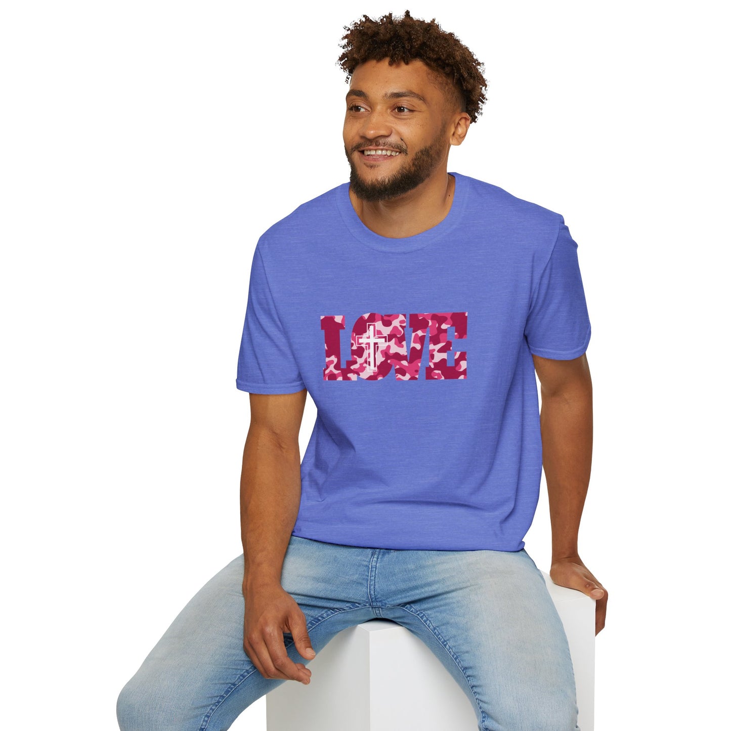 Love Christ Camouflage - Red T Shirt