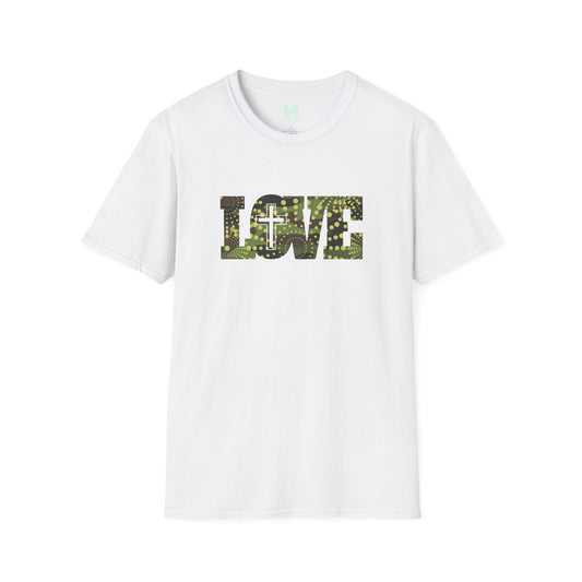 Love Christ Camouflage - Green T Shirt