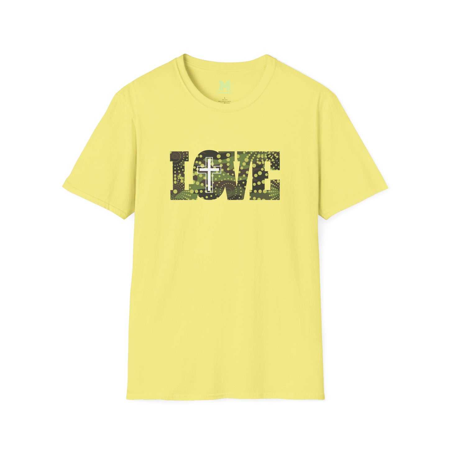 Love Christ Camouflage - Green T Shirt