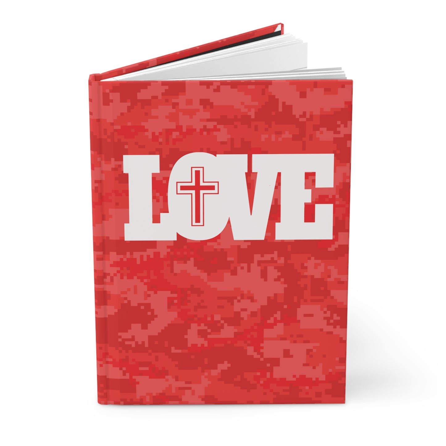 Love Christ Hardcover Journal Matte Red