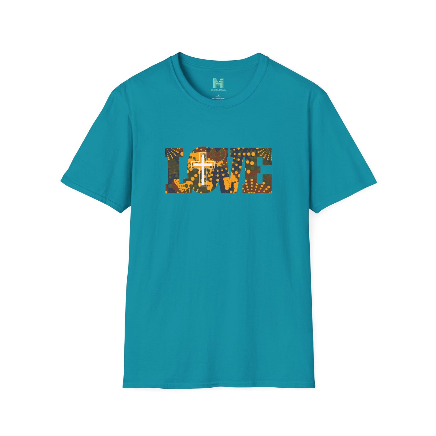 Love Christ Camouflage - Yellow T Shirt