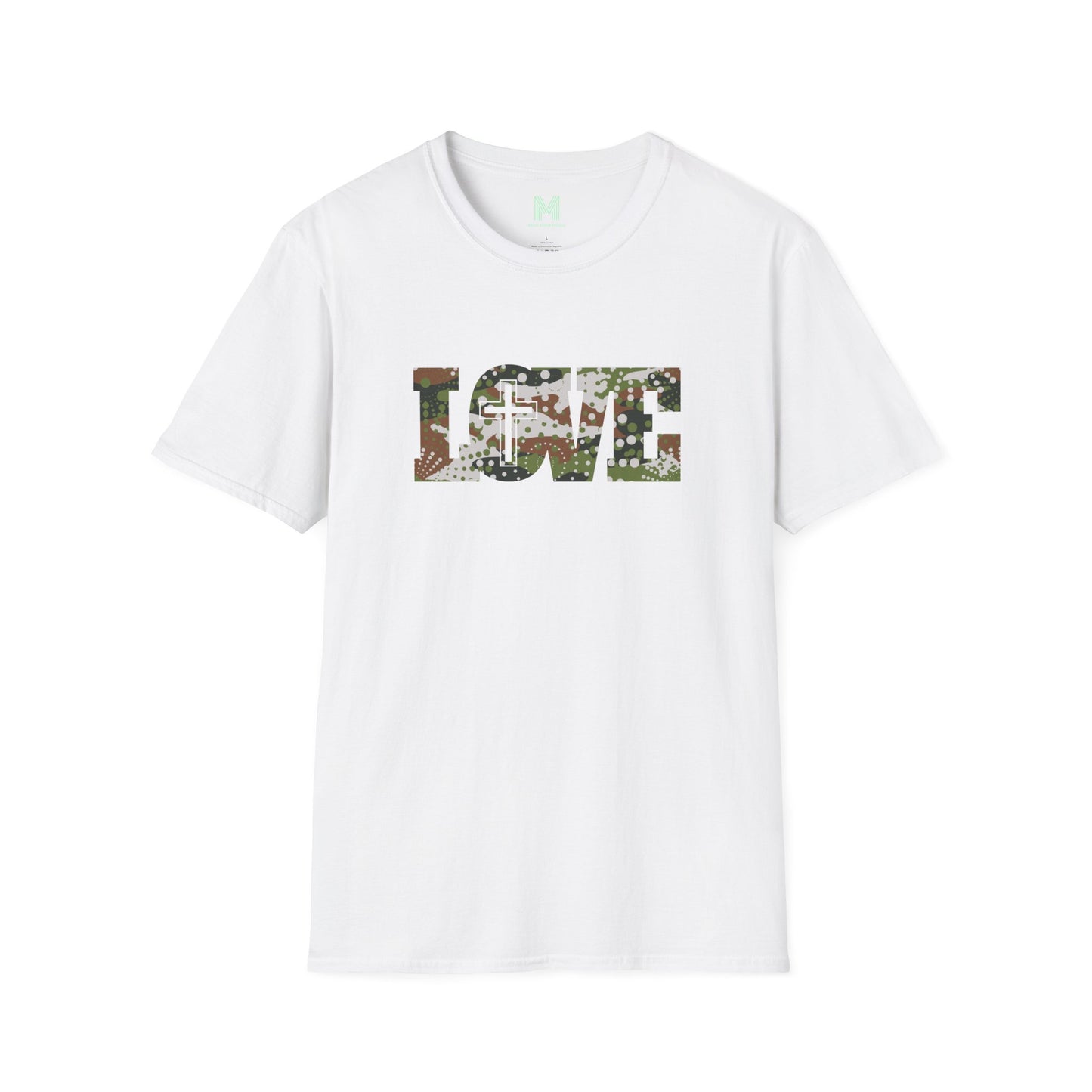 Love Christ Camouflage - Brown T Shirt