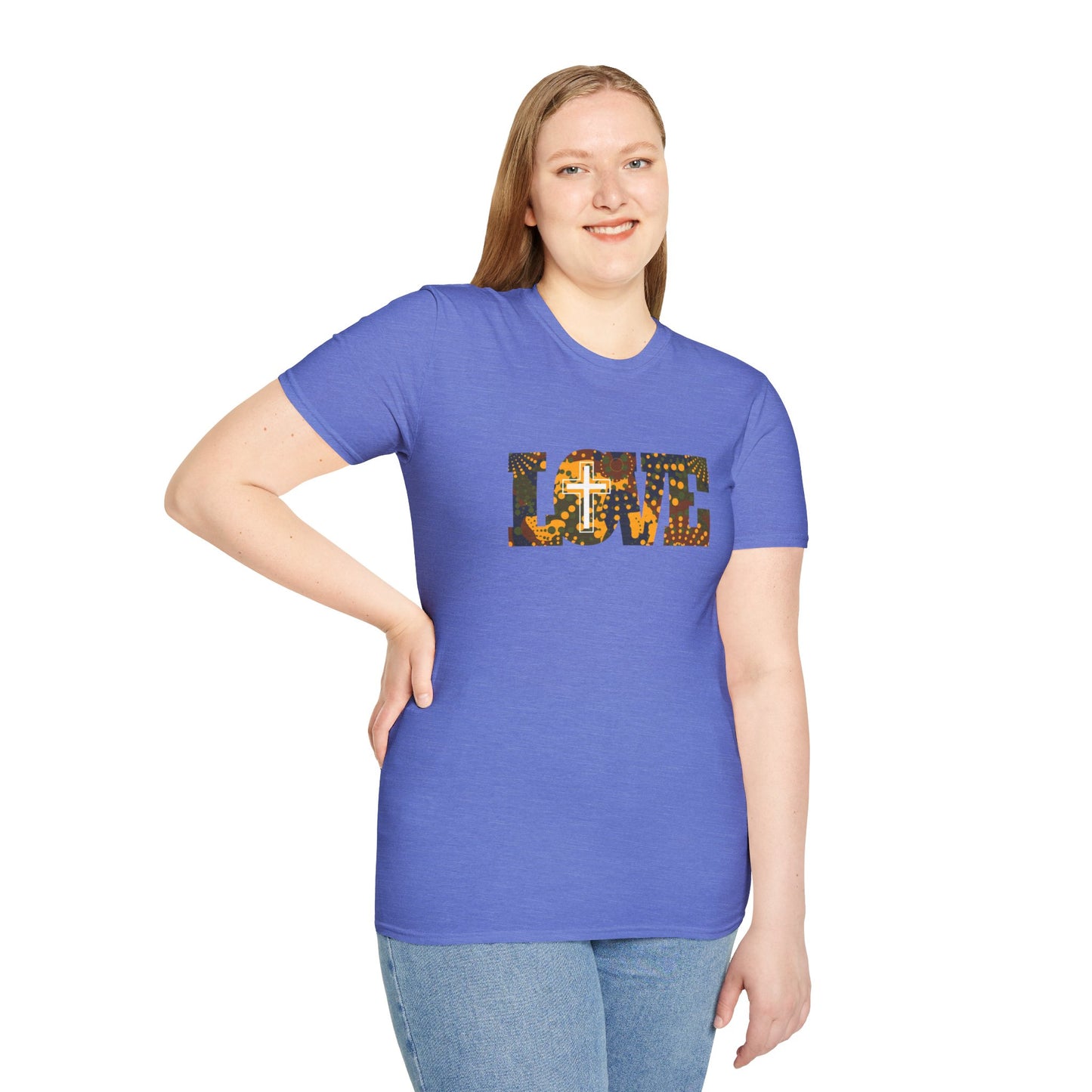 Love Christ Camouflage - Yellow T Shirt