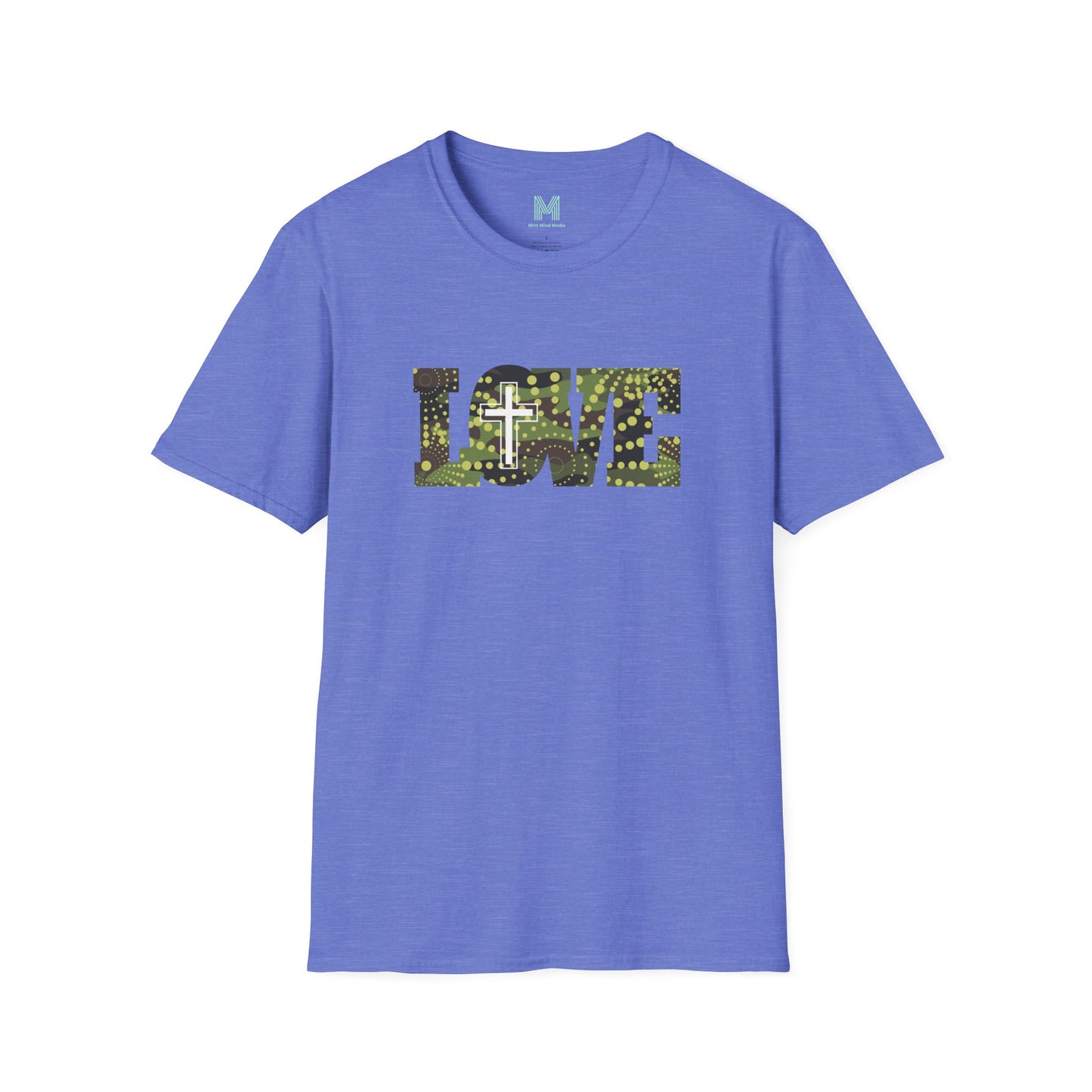 Love Christ Camouflage - Green T Shirt