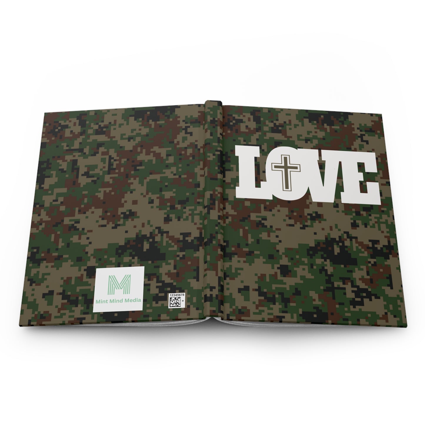 Love Christ Hardcover Journal Matte Green