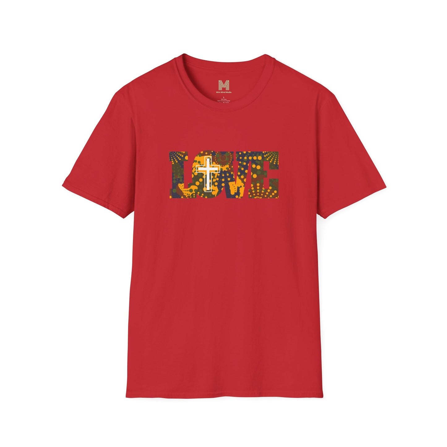 Love Christ Camouflage - Yellow T Shirt