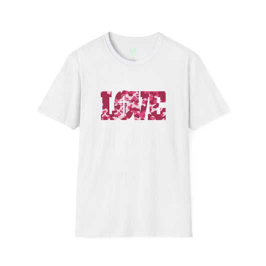 Love Christ Camouflage - Red T Shirt