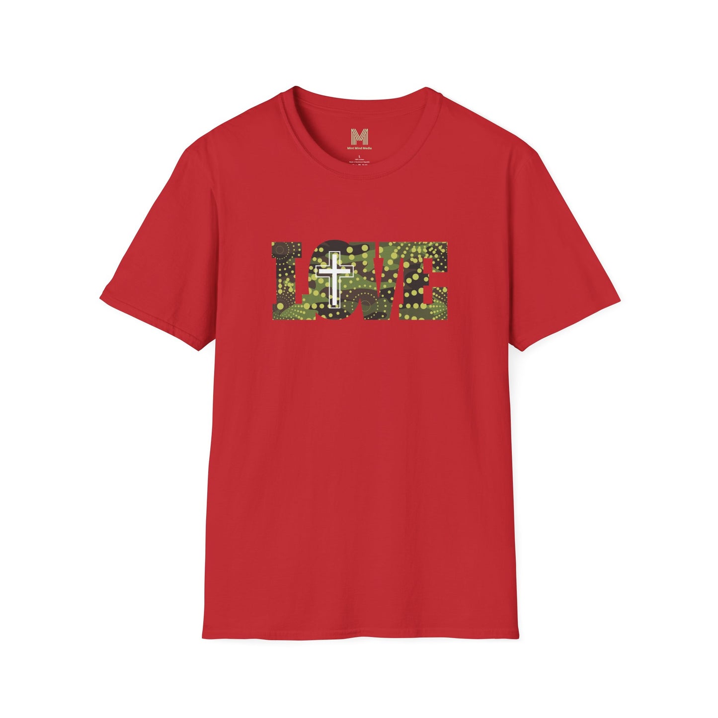 Love Christ Camouflage - Green T Shirt