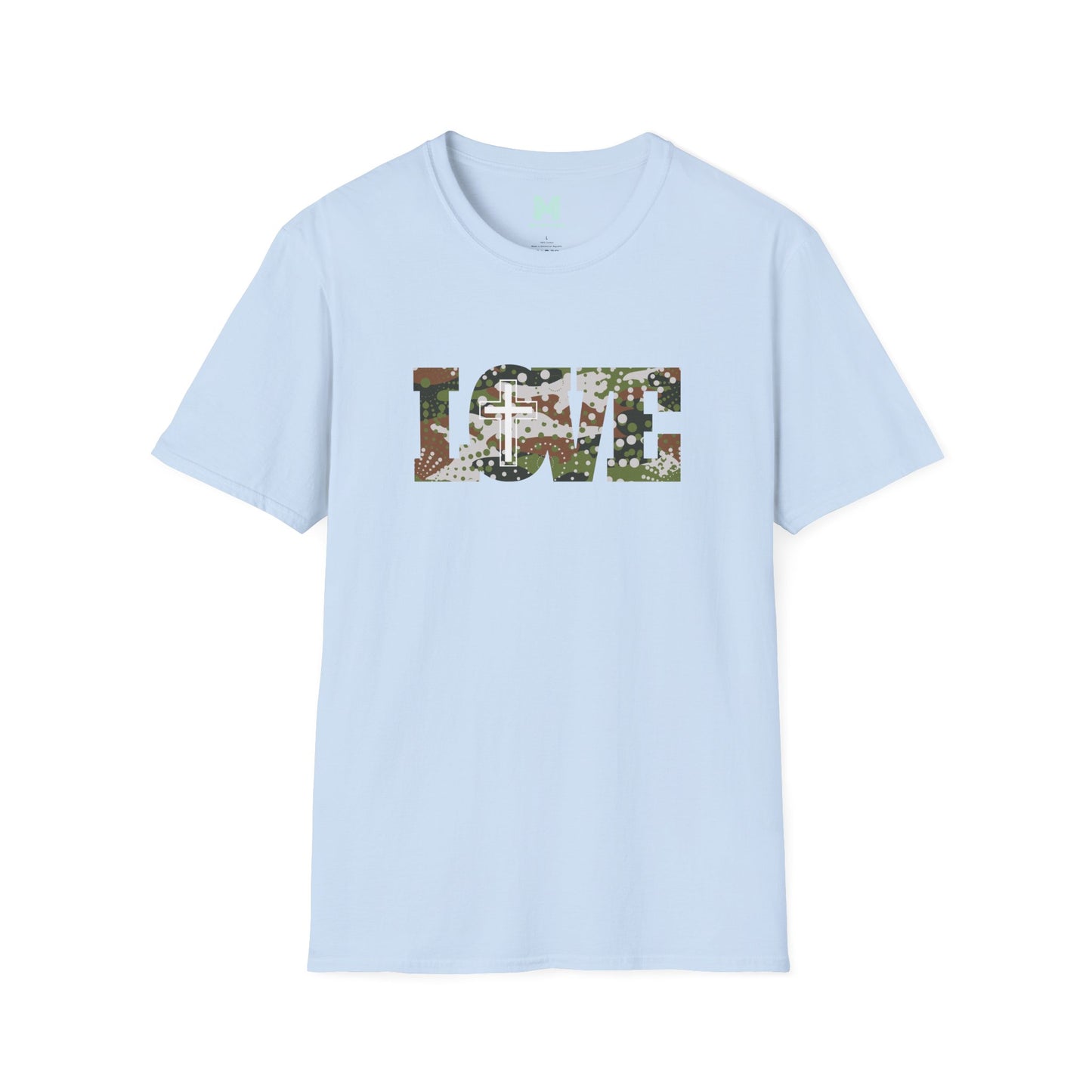 Love Christ Camouflage - Brown T Shirt