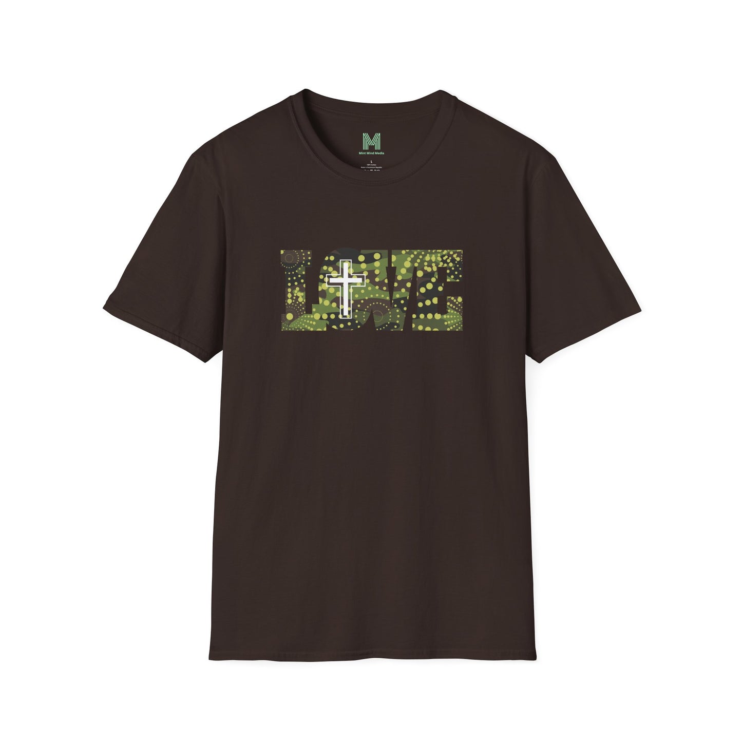 Love Christ Camouflage - Green T Shirt