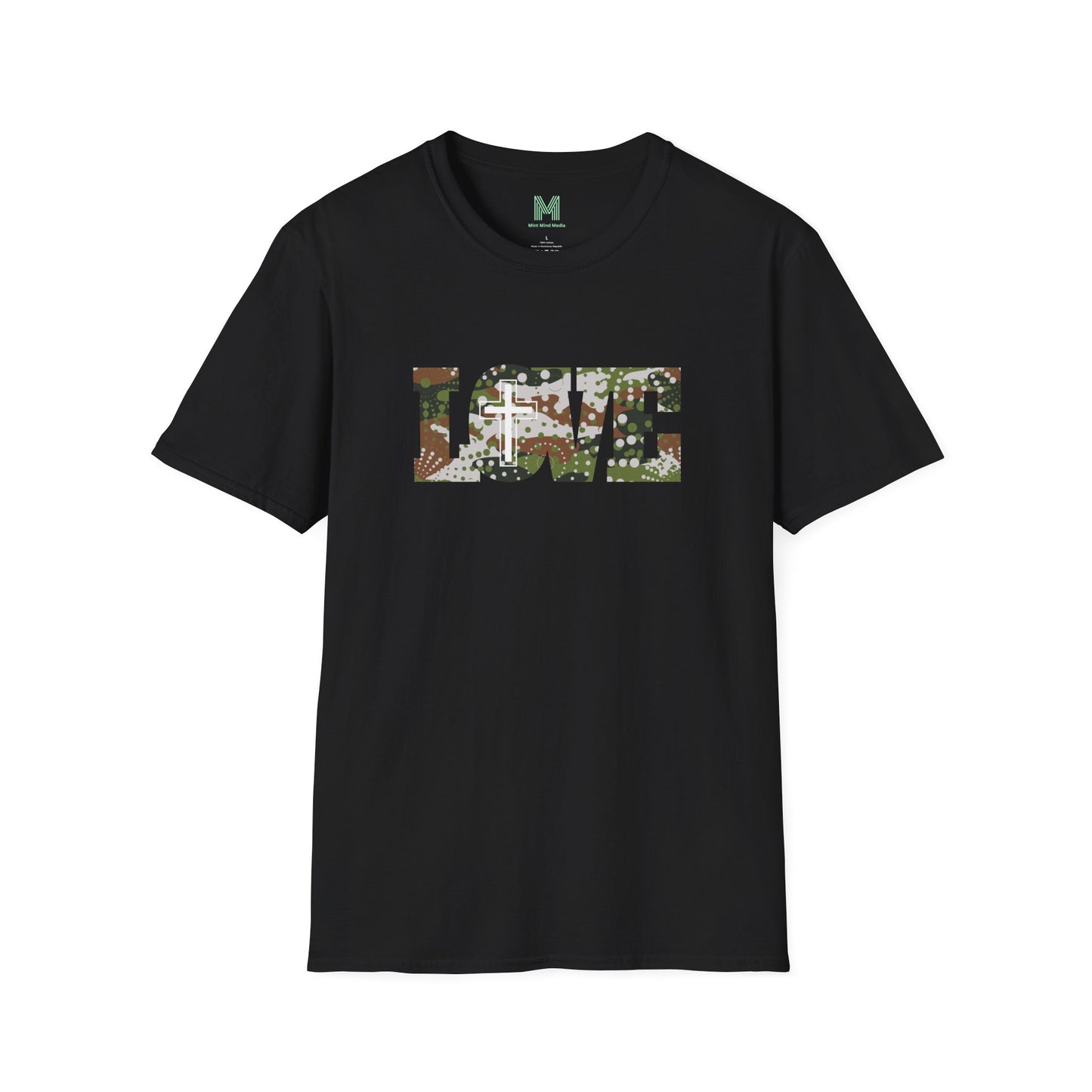 Love Christ Camouflage - Brown T Shirt