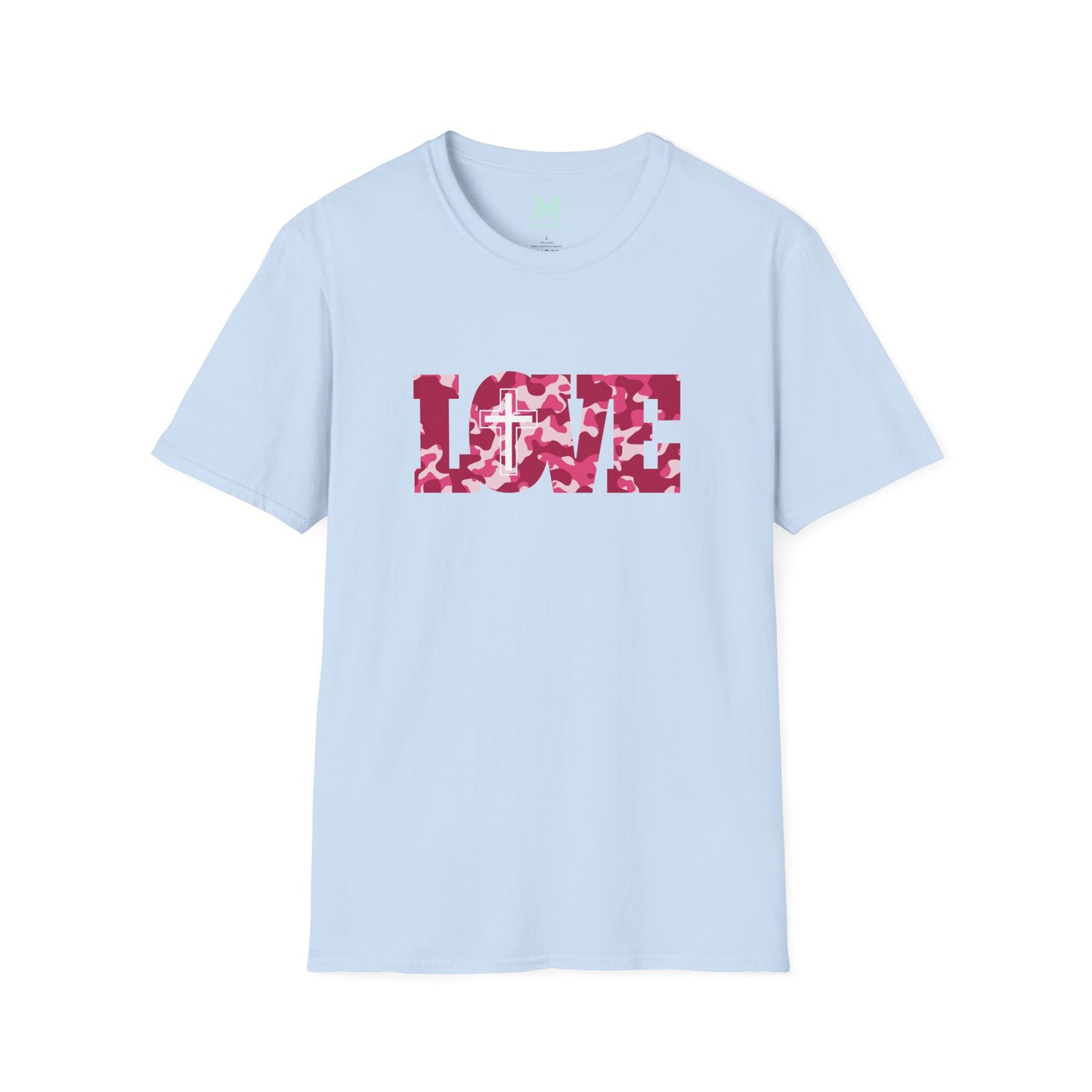 Love Christ Camouflage - Red T Shirt